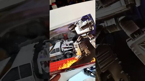 Transformers Back to the Future De Lorean Collaborative #transformers #backtothefuture