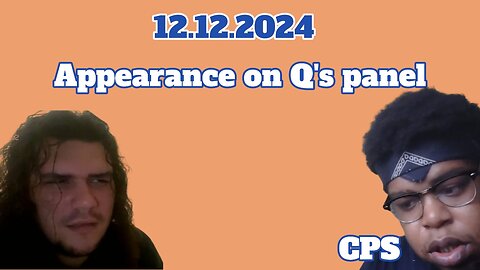 12.12.2024 - Appearance on Q's Panel