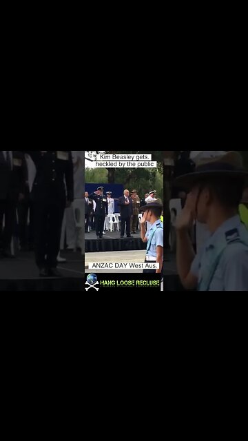 Kim Beazley Gets Heckled - Anzac Day 2022 - Perth, Western Australia