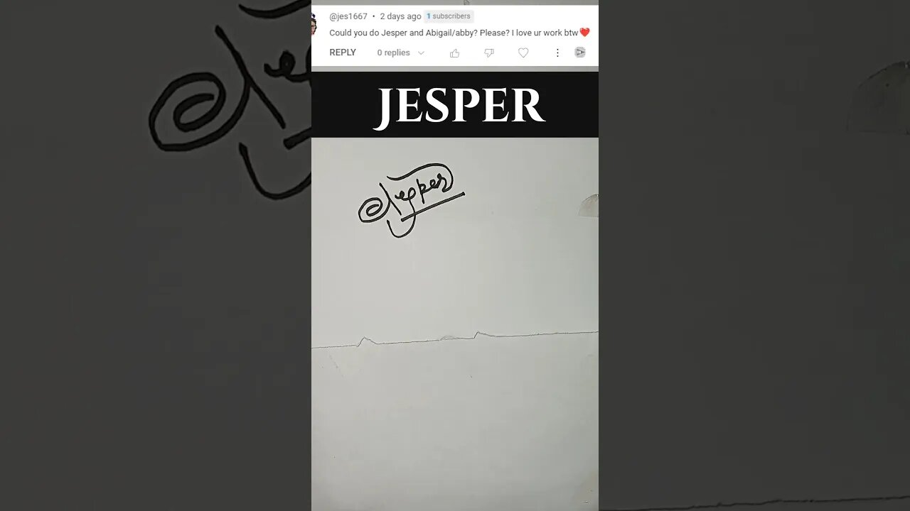 JESPER NAME SIGNATURE AMAZING STYLE SIGNATURE ✨ #beautifulsignature #signature #art