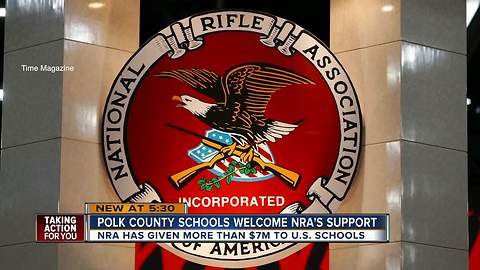 Money donated to Polk County schools by the NRA garnering mixed reactions