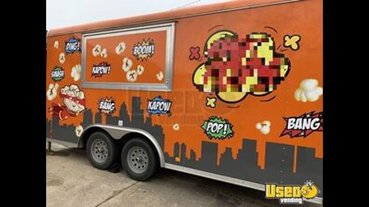 2018 Cargo Mate - 8.5' x 16' Popcorn Trailer | Concession Trailer with Cretors Popper for Sale