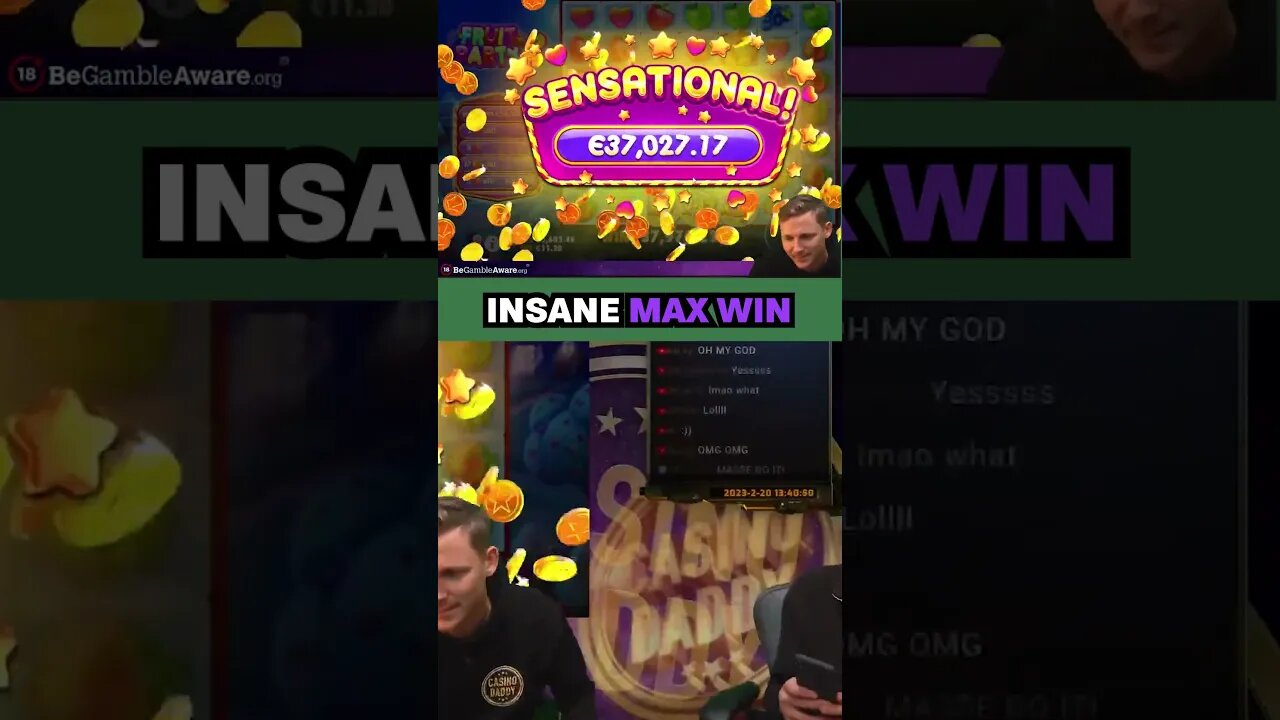 CasinoDaddy '" Is That A MAX WIN?" | FRUIT PARTY MAX WIN