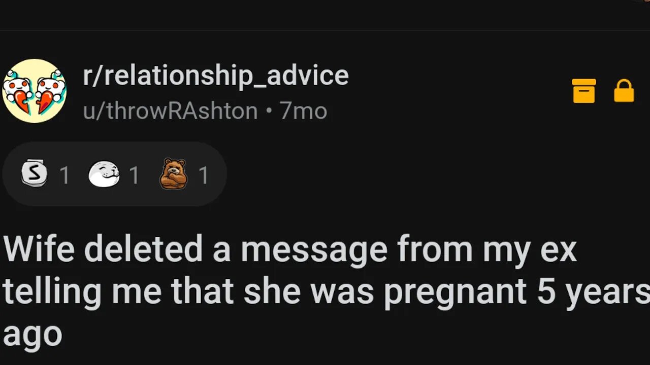 MY WIFE DELETED MESSAGE FROM MY GIRLFRIEND TELLING ME SHE WAS PREGNANT 5 YEARS AGO...