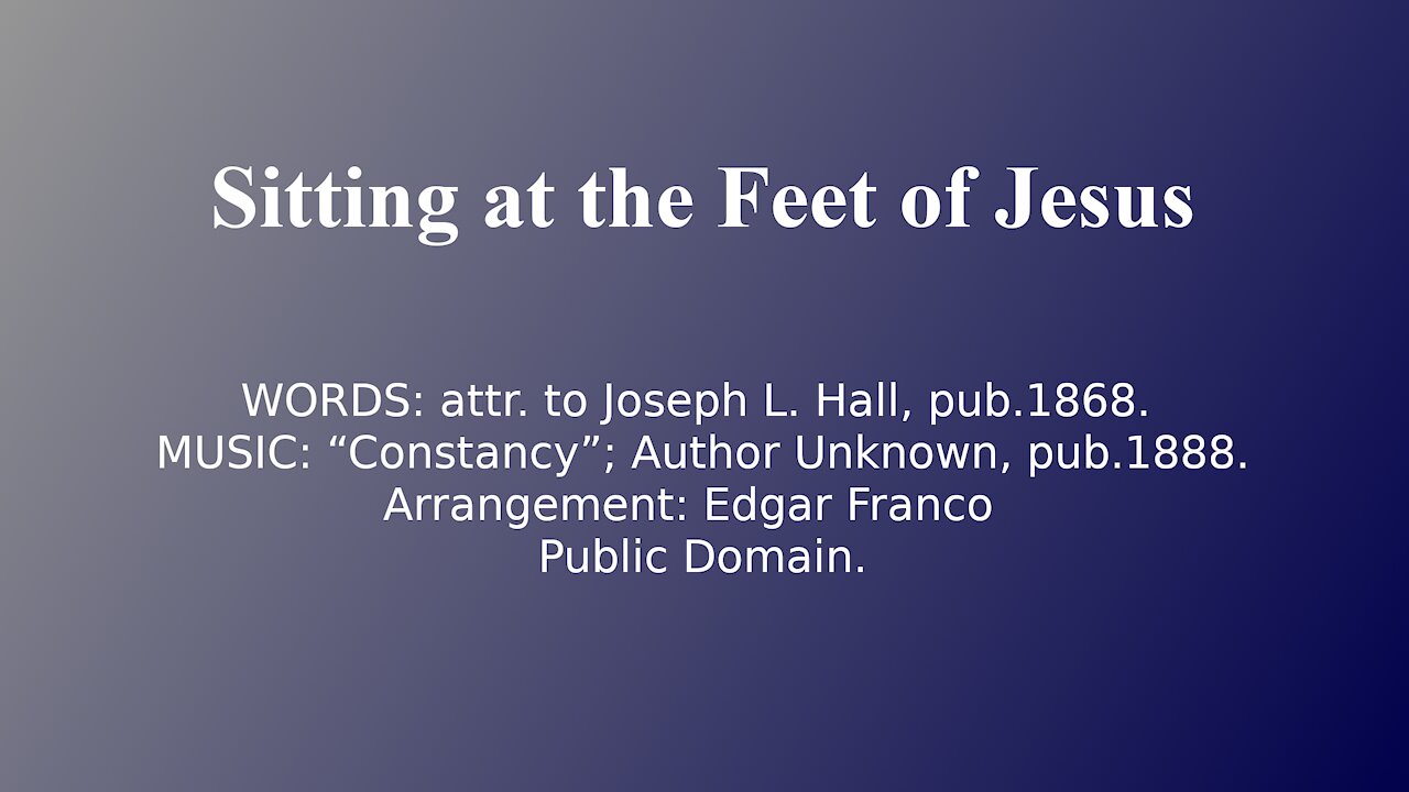 Sitting at the Feet of Jesus - Instrumenal Karaoke