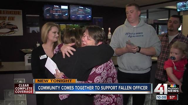 Bowling bash helps fallen and injured officer