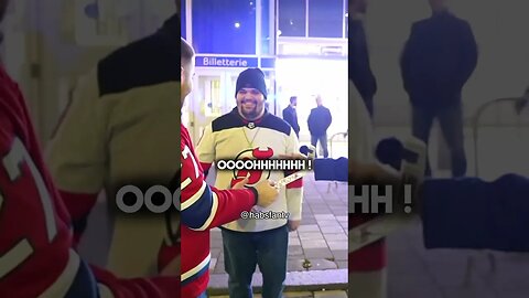 Habs fan barks at Devils fan? 🤣