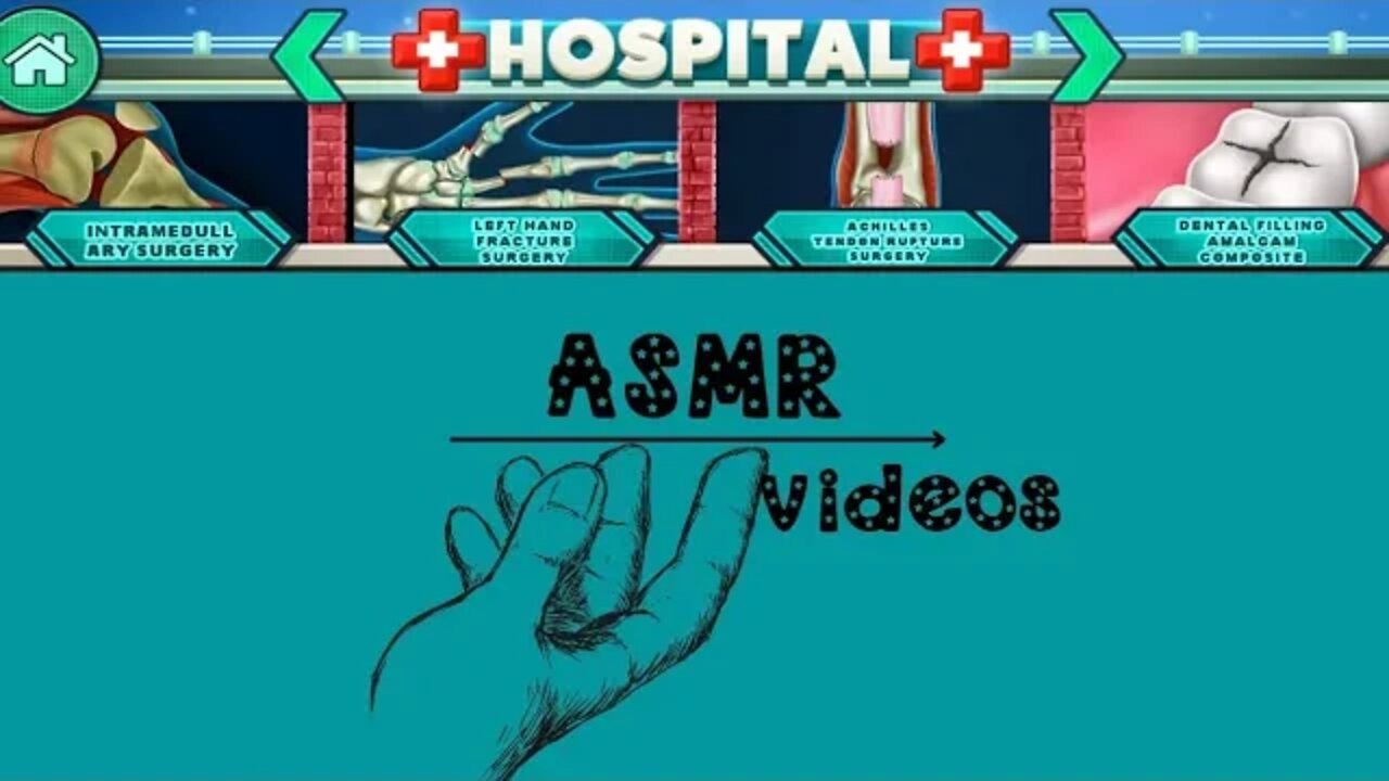 ASMR | Intermadull Ary Surgery Left Hand Fracture Dental Filling