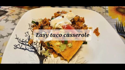 Easy taco casserole #tacos #casserole