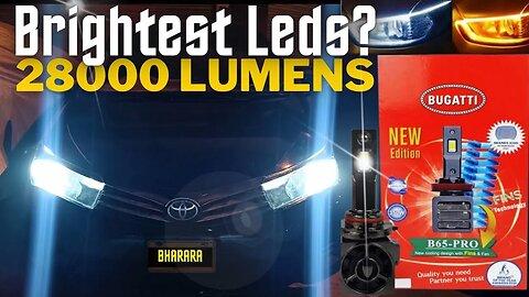 Gari me Led Lights Lagwali | Bugatti B65 Pro Unboxing and Review | Bharara YT