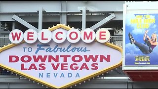 Prepping for New Year's Eve in Downtown Las Vegas