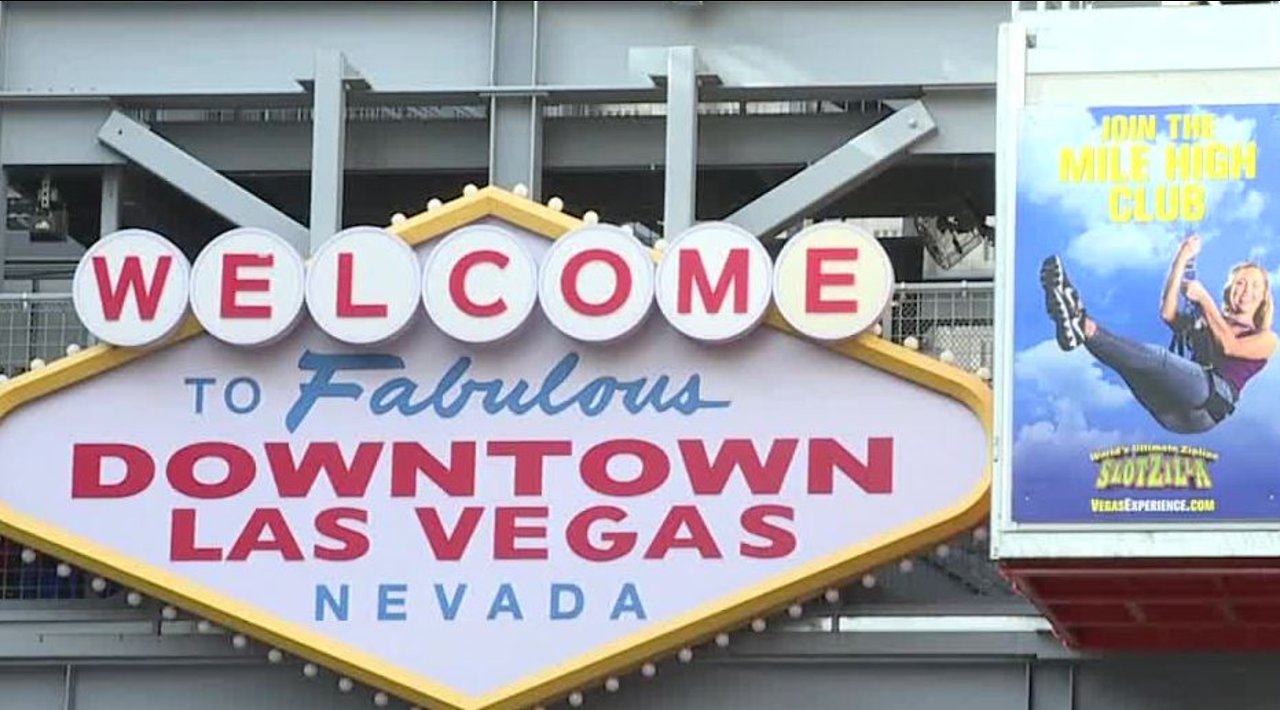 Prepping for New Year's Eve in Downtown Las Vegas