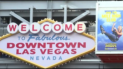 Prepping for New Year's Eve in Downtown Las Vegas