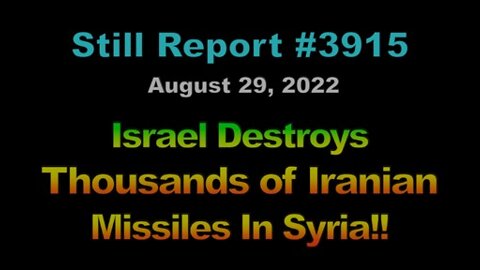 Israel Destroys Thousands of Iranian Missiles In Syria!!, 3915