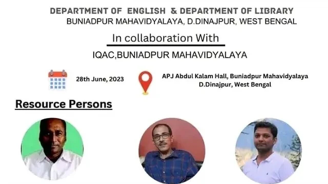 Call for Papers - One Day National Seminar by Buniadpur Mahavidyalaya, W.B.