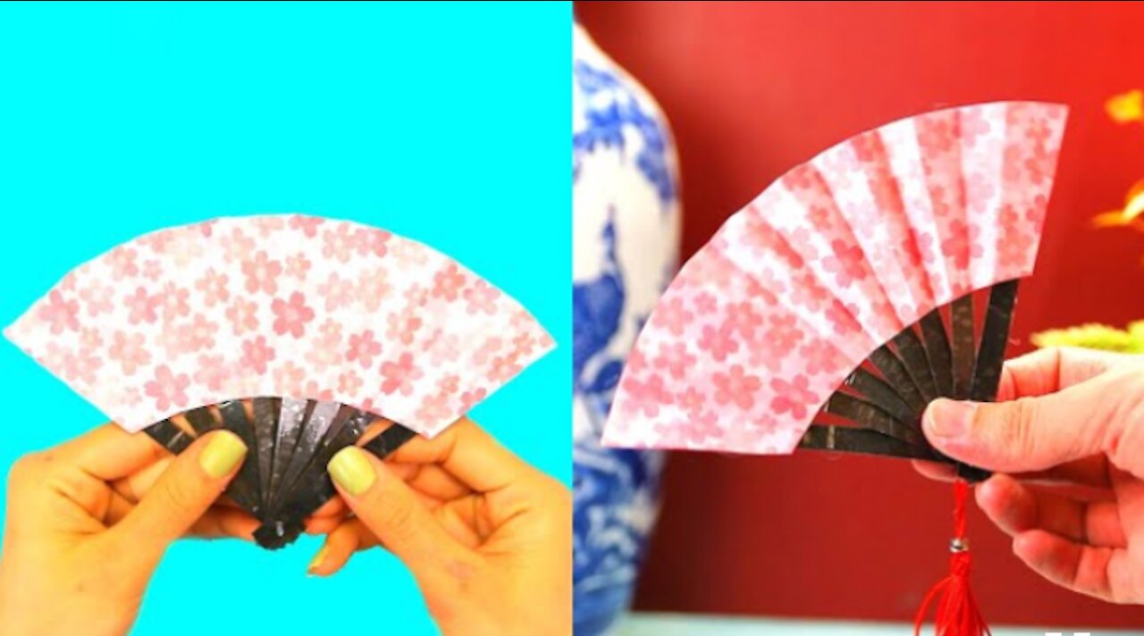 How To Make An Easy DIY Paper Fan At Home