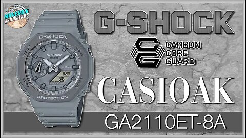 Glorious Grey! | G-Shock CasiOak 200m Ani-Digi Quartz GA2110ET-8A Unbox & Review