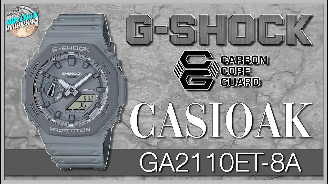 Glorious Grey! | G-Shock CasiOak 200m Ani-Digi Quartz GA2110ET-8A Unbox & Review