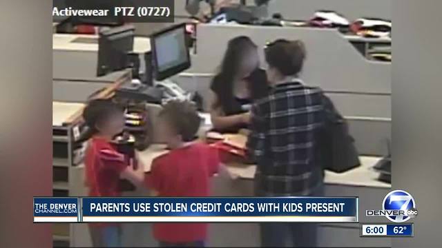 Couple bring kids along as they go on $7K spending spree with stolen credit cards