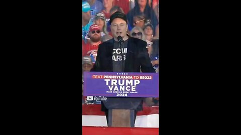 Elon on stage at trump rally!