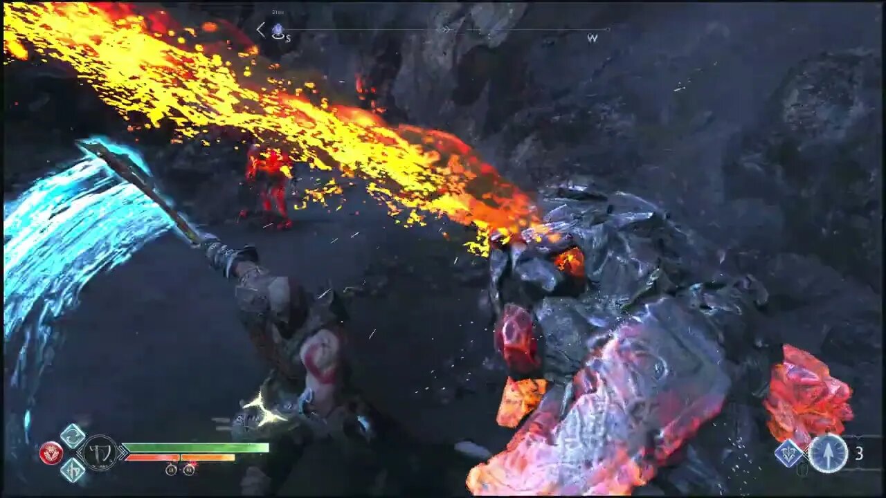 Lava Ancient Boss Battle, Last of the Ancients Labor | PS5, PS4 | God of War (2018) 4K Clips