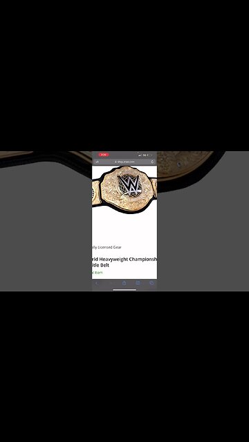 BRAND NEW WWE WORLD HEAVYWEIGHT TITLE REPLICA NOW ON WWE SHOP! #shorts
