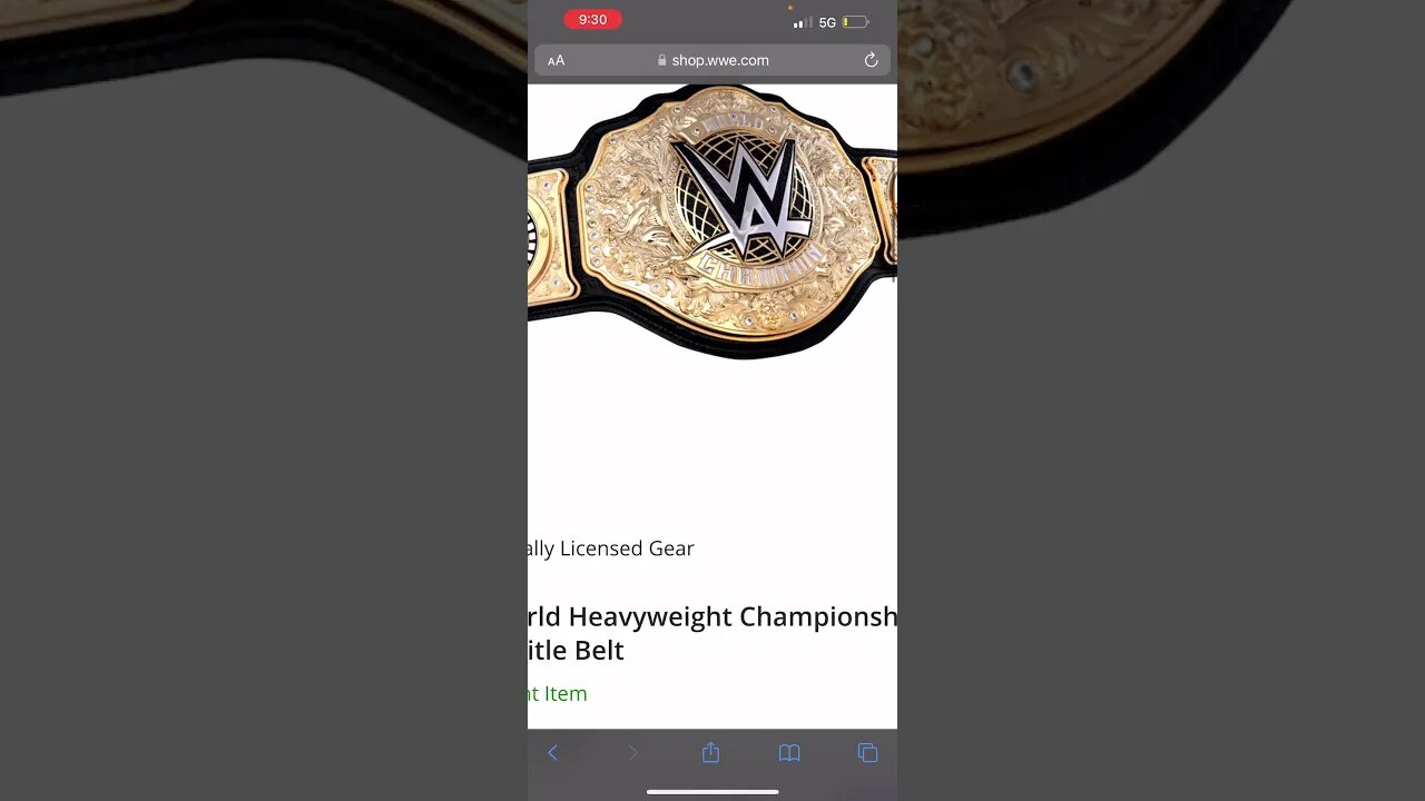 BRAND NEW WWE WORLD HEAVYWEIGHT TITLE REPLICA NOW ON WWE SHOP! #shorts