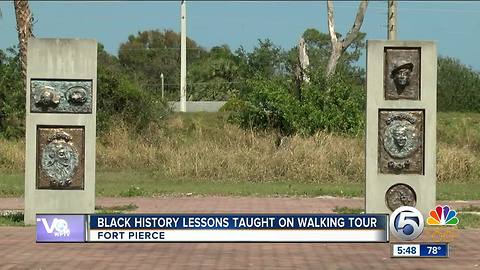 Black history lessons taught on walking tour in Fort Pierce