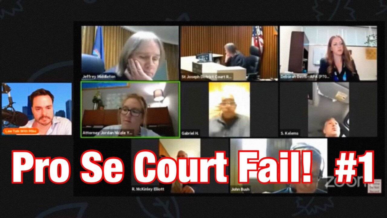 Pro Se Court Fail #1