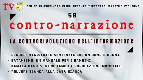 CONTRO-NARRAZIONE NR.58 - ROBERTO PECCHIOLI, MASSIMO VIGLIONE