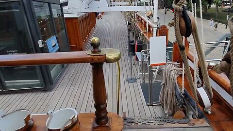 On the deck of the Cutty Sark. London 14th July 2023