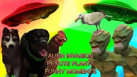 ALIEN INVASION | PEYOTE PLANTS | GHOST RIDER | GTA V FUNNY MOMENTS