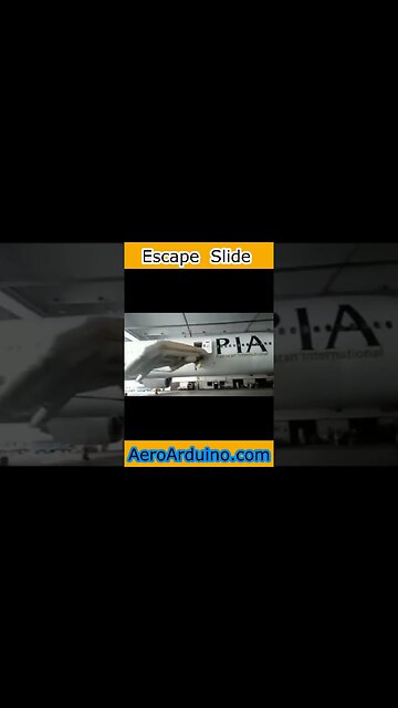 Watch Funny Escape Slide Hangar Pakistan Airlines #Flying #Aviation #AeroArduino