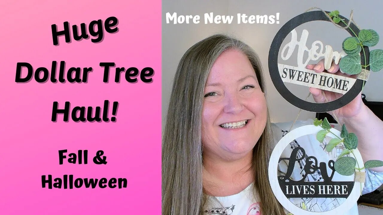 Huge Dollar Tree Haul! ~ New Fall & Halloween! ~ New Deco Mesh at Dollar Tree!