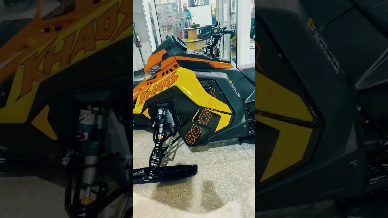 Picking up the new 2023 Polaris Khaos 850 Boost! | #adventure #cracked #snowmobile #polaris