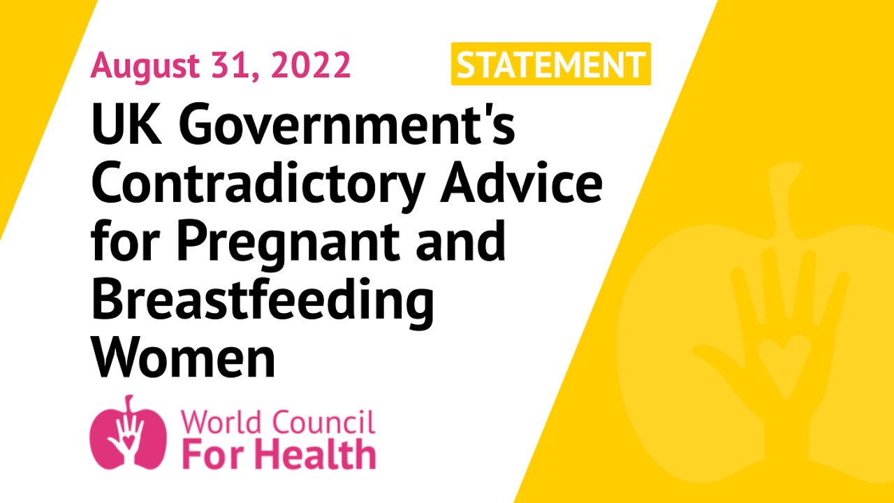 Statement: UK Government’s Contradictory Advice for Pregnant and Breastfeeding Women