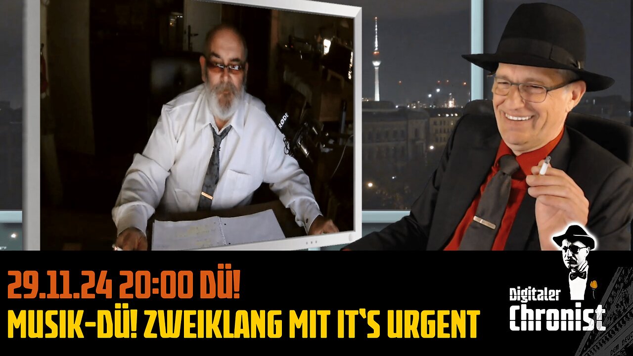 Aufzeichnung vom 29.11.24 Musik-DÜ! Zweiklang mit it‘s Urgent