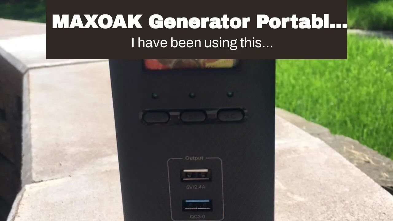 MAXOAK Generator Portable Power Station 200Wh Lithium Emergency Battery Backup Pure Sinewave 11...