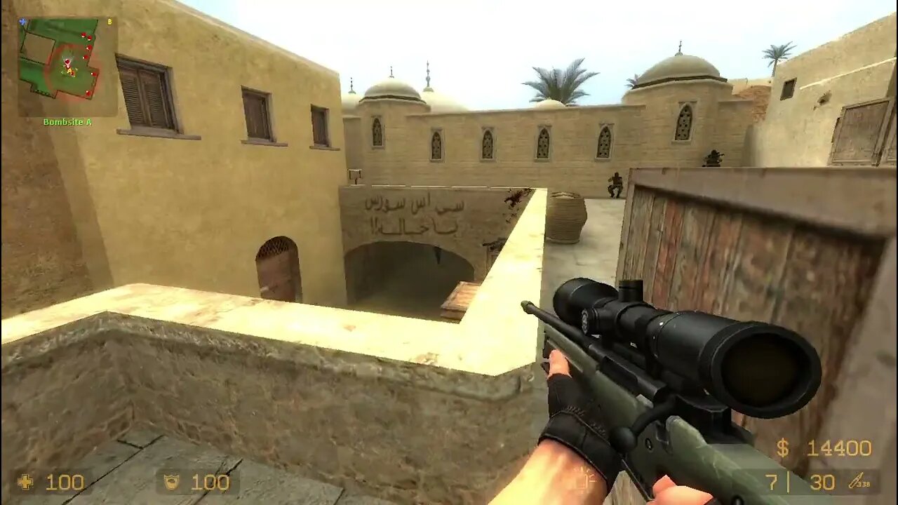 Counter Strike Source Dust 2 Bots #98 Only Sniper Rifles