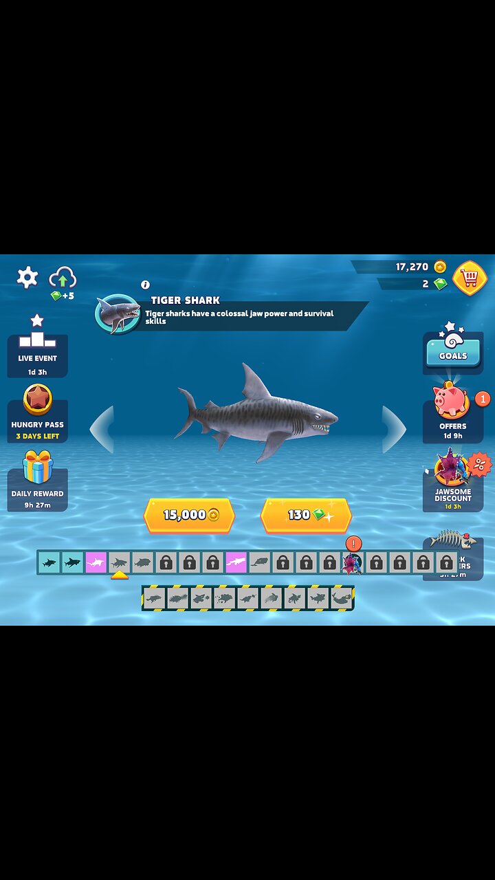 Hungry Shark - Tiger shark unlocked