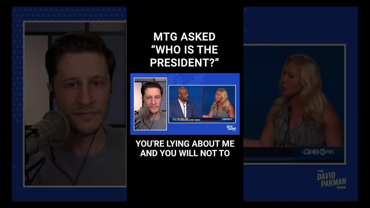 Marjorie Taylor Greene Asked if Joe Biden is the President During Debate #shorts