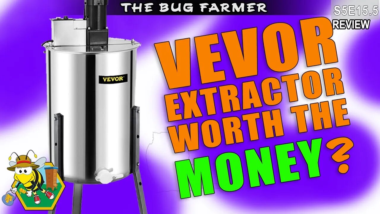 Reviewing the #VEVOR two-frame honey extractor | Value priced honey extractor #vevorhoneyextractor