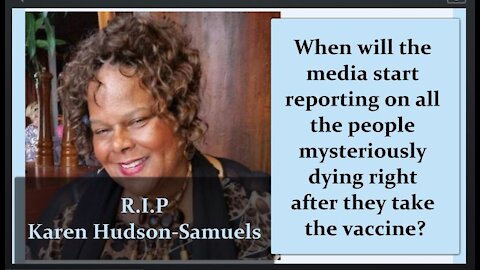 Former CBS TV Detroit Anchor Karen Hudson-Samuels Dies ONLY One Day After Taking COVID19 Vaccine