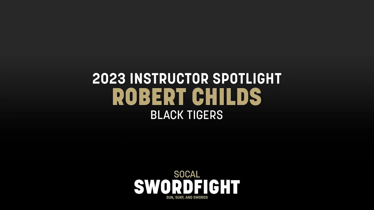 Robert Childs introduces hisSoCal Swordfight 2023 class, "Stealing Time."