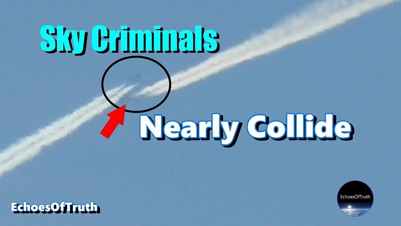 Chemtrail Jets Nearly Collide!