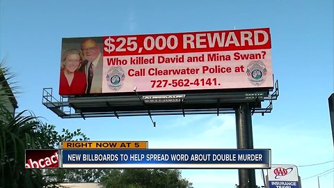 Clearwater detectives hope new billboards will generate more tips about double homicide