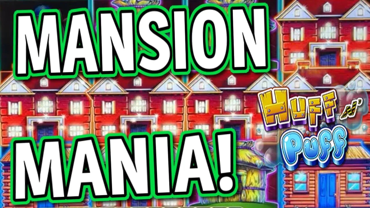 $100/SPIN MANSION MANIA! 💰 MASSIVE HUFF N PUFF JACKPOT CAUGHT LIVE ON CAMERA!