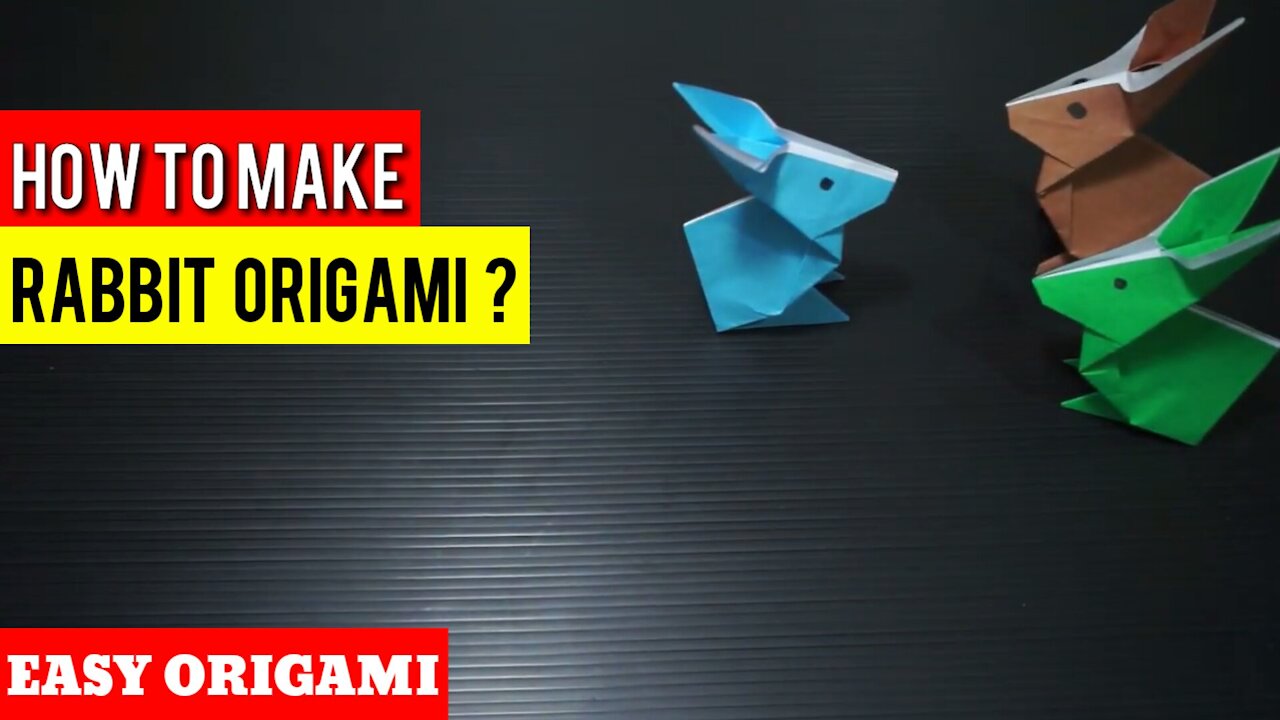 EASY ORIGAMI ANIMALS - ORIGAMI RABBIT