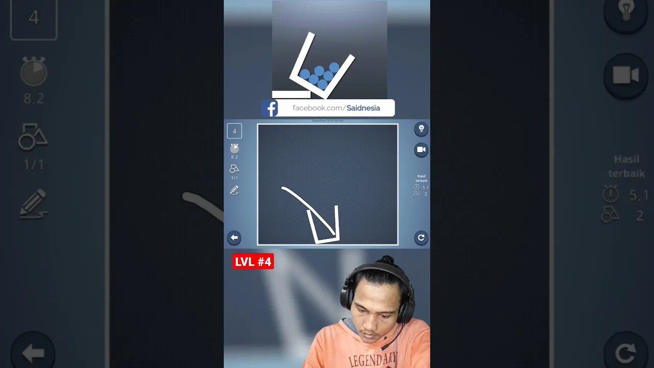 Robohkan gelas ke tanah |Brain It On! - Physics Puzzles level 4