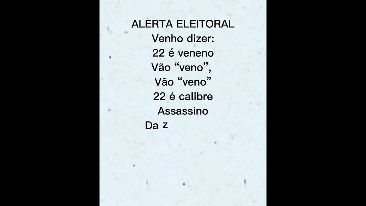 ALERTA ELEITORAL #shorts